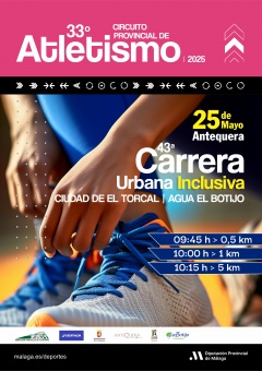XLIII Carrera Urbana Inclusiva 'Ciudad de El Torcal' Agua El Botijo, q
