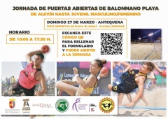 Jornada de Puertas abiertas de Balonmano Playa, de alevín hasta juvenil, 