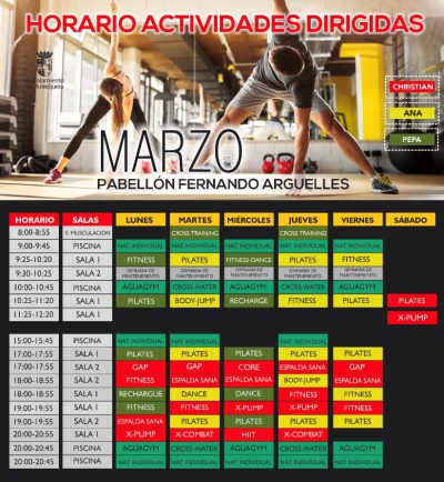 NUEVOS HORARIOS DE NUESTRAS ACTIVIDADES