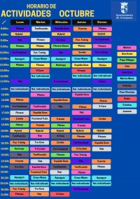 Actividades mes Octubre