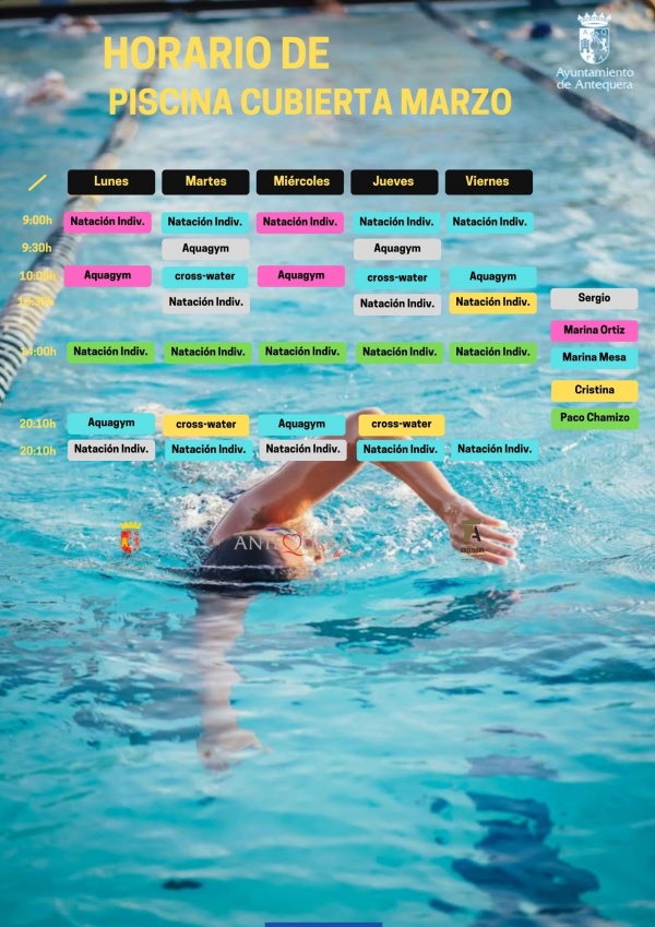 Natación mes de Marzo