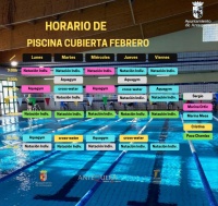 Horario Piscina mes de Febrero