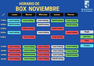 Horario Box Noviembre