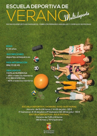 El Área de Deportes promoverá en el mes de julio dos escuelas depo